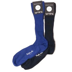Set of 2 Pantherella Danvers Socks sz M (8.5-11) in Navy & Ultramarine Blue NWT